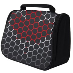 Canada Flag Hexagon Full Print Travel Pouch (big) by HermanTelo