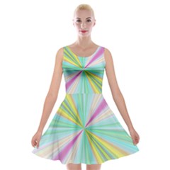 Background Burst Abstract Color Velvet Skater Dress by HermanTelo