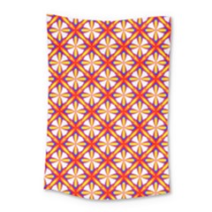 Hexagon Polygon Colorful Prismatic Small Tapestry by HermanTelo