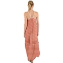 Gingham Plaid Fabric Pattern Red Cami Maxi Ruffle Chiffon Dress View2