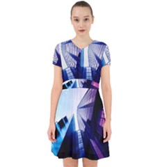 Abstract Architectural Design Architecture Building Adorable In Chiffon Dress by Pakrebo