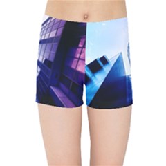 Abstract Architectural Design Architecture Building Kids  Sports Shorts by Pakrebo