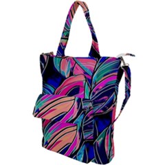 Tropical Leaves Resize 2000x2000 Same A3580b Shoulder Tote Bag by Sobalvarro