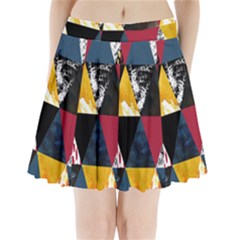 Triangles Pleated Mini Skirt by Sobalvarro