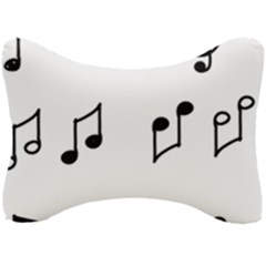 Piano Notes Music Seat Head Rest Cushion by HermanTelo