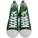 Mathematics Green Women s Mid-Top Canvas Sneakers View1