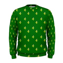 Peeled Banana On Green Men s Sweatshirt by snowwhitegirl