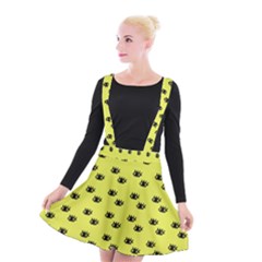 Yellow Eyes Suspender Skater Skirt by snowwhitegirl