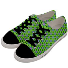 Pattern Green Men s Low Top Canvas Sneakers by Mariart