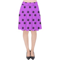 Purple Eyes Velvet High Waist Skirt by snowwhitegirl