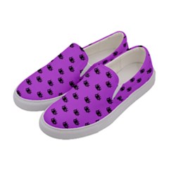 Purple Eyes Women s Canvas Slip Ons by snowwhitegirl