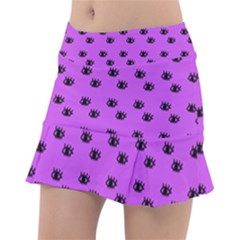 Purple Eyes Tennis Skirt by snowwhitegirl