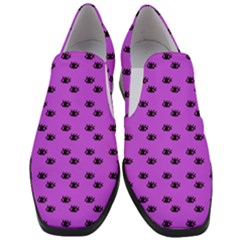 Purple Eyes Women Slip On Heel Loafers by snowwhitegirl