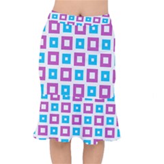 Pattern Plaid Short Mermaid Skirt by HermanTelo