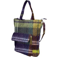 Yellow Plaid Flannel Shoulder Tote Bag by snowwhitegirl