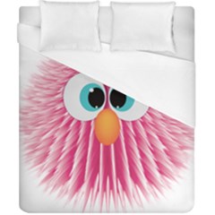 Bird Fluffy Animal Cute Feather Pink Duvet Cover (california King Size) by Sudhe