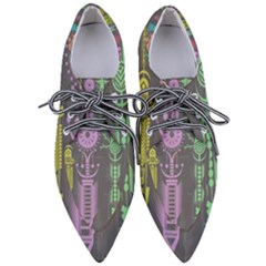 Background Non Seamless Pattern Pointed Oxford Shoes by Simbadda