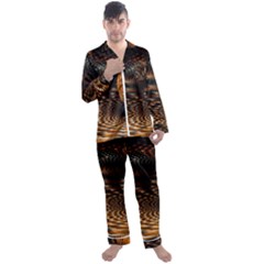 Fractals Fantasy Image Art Men s Satin Pajamas Long Pants Set by Simbadda