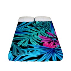 Leaves Picture Tropical Plant Fitted Sheet (full/ Double Size) by Simbadda