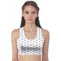 Cycling Motif Design Pattern Sports Bra View1