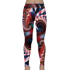 Abstract Fractal Artwork Colorful Art Classic Yoga Leggings by Sudhe