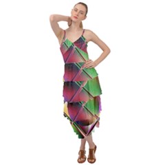 Fractal Artwork Abstract Background Layered Bottom Dress by Sudhe