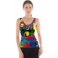 Colorful Shapes Abstract Painting                      Tank Top by LalyLauraFLM