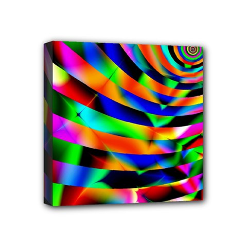 Abstract Art Artwork Digital Art Color Mini Canvas 4  X 4  (stretched) by Pakrebo