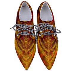 Abstract Art Artwork Fractal Design Pointed Oxford Shoes by Pakrebo