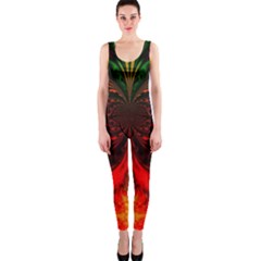 Digital Arts Fractals Futuristic Colorful One Piece Catsuit by Pakrebo