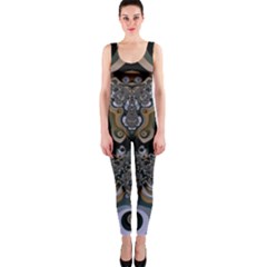 Fractal Art Artwork Design One Piece Catsuit by Pakrebo