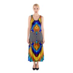 Abstract Art Artwork Digital Art Sleeveless Maxi Dress by Pakrebo