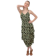 Modern Abstract Camouflage Patttern Layered Bottom Dress by dflcprintsclothing