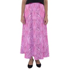 Flowers Decorative Ornate Color Flared Maxi Skirt by pepitasart