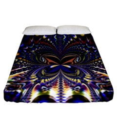 Abstract Art Artwork Fractal Design Art Pattern Fitted Sheet (california King Size) by Pakrebo