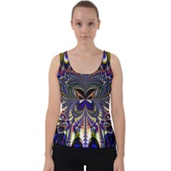 Abstract Art Artwork Fractal Design Art Pattern Velvet Tank Top by Pakrebo