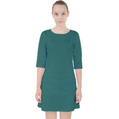 Teal Green Pocket Dress by blkstudio