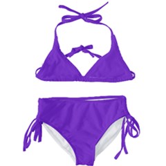 Violet Purple Kids  Classic Bikini Set by blkstudio