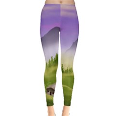 Digital Art Painting Landscape Leggings  by Wegoenart