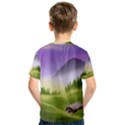 Digital Art Painting Landscape Kids  Sport Mesh Tee View2