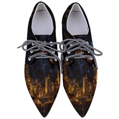 Architecture Buildings City Pointed Oxford Shoes by Wegoenart