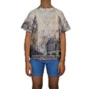 London Westminster Bridge Building Kids  Short Sleeve Swimwear View1