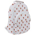 Cartoon Style Strawberry Pattern Rounded Multi Pocket Backpack View2