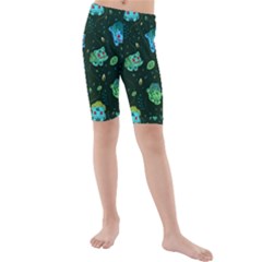 Grass Love Kids  Mid Length Swim Shorts by Mezalola