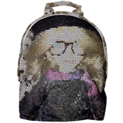 Cat Ears Doll Stained Glass Mini Full Print Backpack by snowwhitegirl