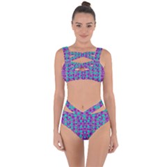 Happy Days Of Free  Polka Dots Decorative Bandaged Up Bikini Set  by pepitasart