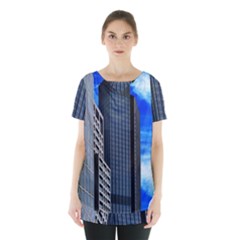 Architecture Frankfurt Houses Skirt Hem Sports Top by Wegoenart