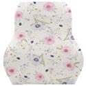 Pink blue flowers pattern                        Car Seat Back Cushion View1