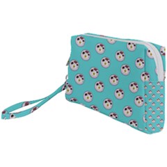 English Breakfast Aqua Wristlet Pouch Bag (small) by snowwhitegirl