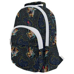 King And Queen Rounded Multi Pocket Backpack by Mezalola